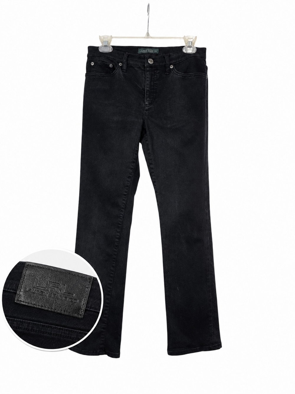 Lauren Ralph Lauren LRL Black Straight Leg Ankle Jeans Women’s Size 6
